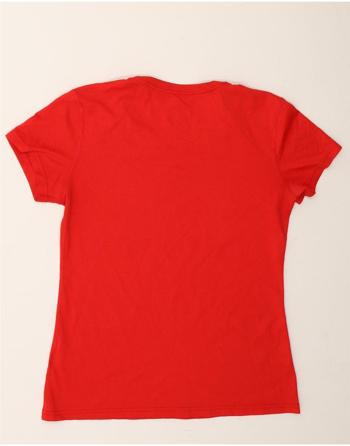 NIKE Womens Dri Fit Oversized Graphic T-Shirt Top UK 10 Small Red Vintage Nike and Second-Hand Nike from Messina Hembry 