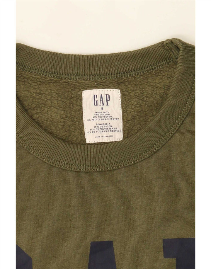 Męska bluza z grafiką Gap, mała, bawełniana w kolorze khaki