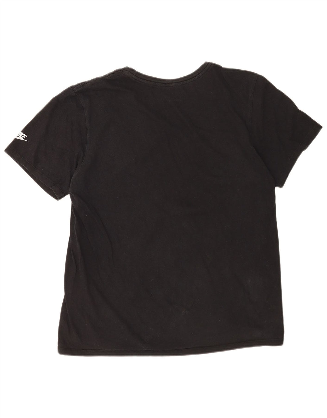 Męski T-shirt Nike o sportowym kroju z grafiką, średni czarny, bawełniany