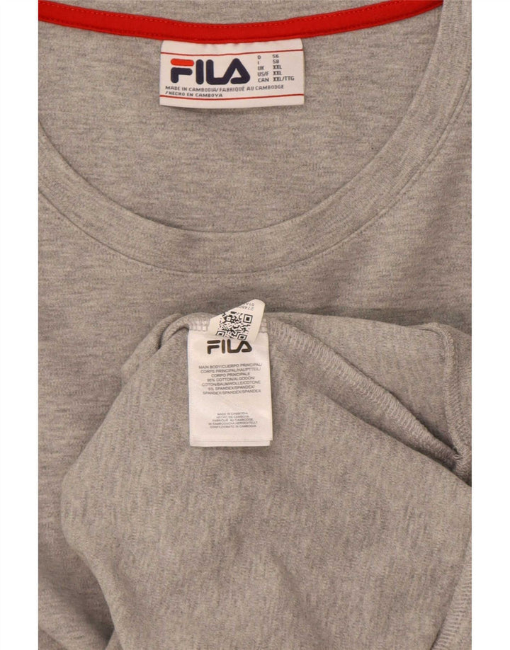 Bluza męska Fila Sweter 2XL Szara bawełna