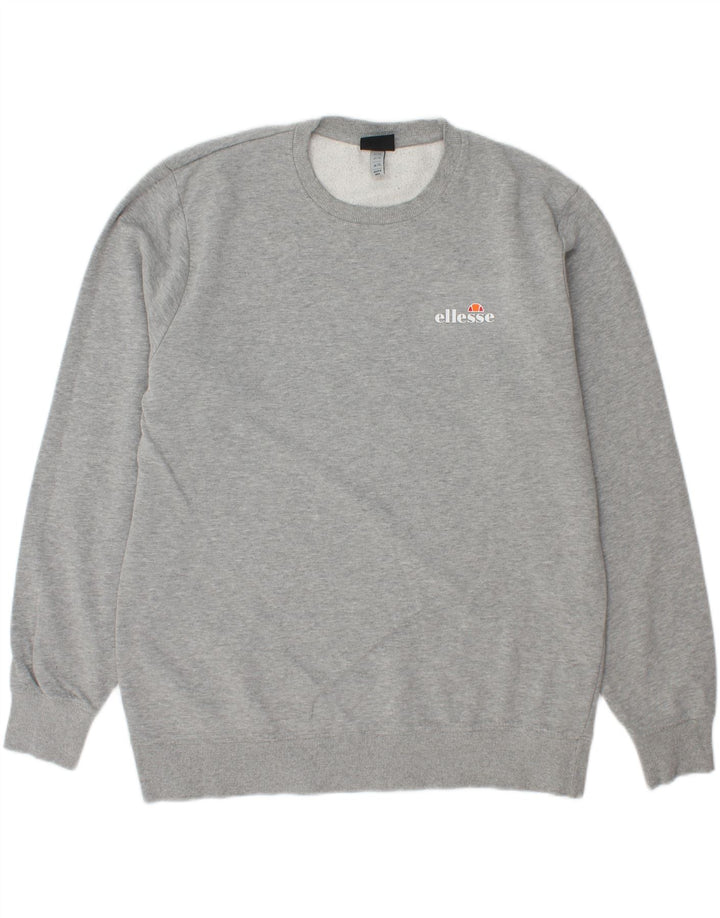ELLESSE Mens Sweatshirt Jumper XL Grey Cotton Vintage Ellesse and Second-Hand Ellesse from Messina Hembry 