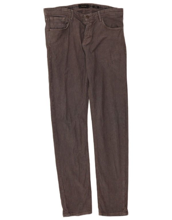Męskie spodnie casual Massimo Dutti Slim Fit EU 40 Medium W31 L31 szare