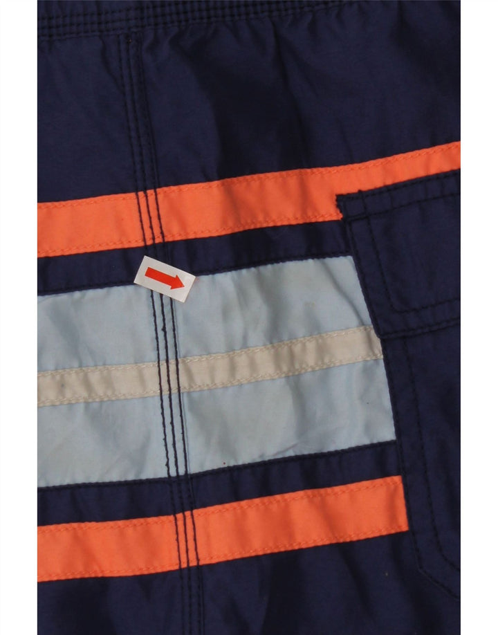 Męskie spodenki kąpielowe IZOD, małe, granatowe, poliestrowe paski