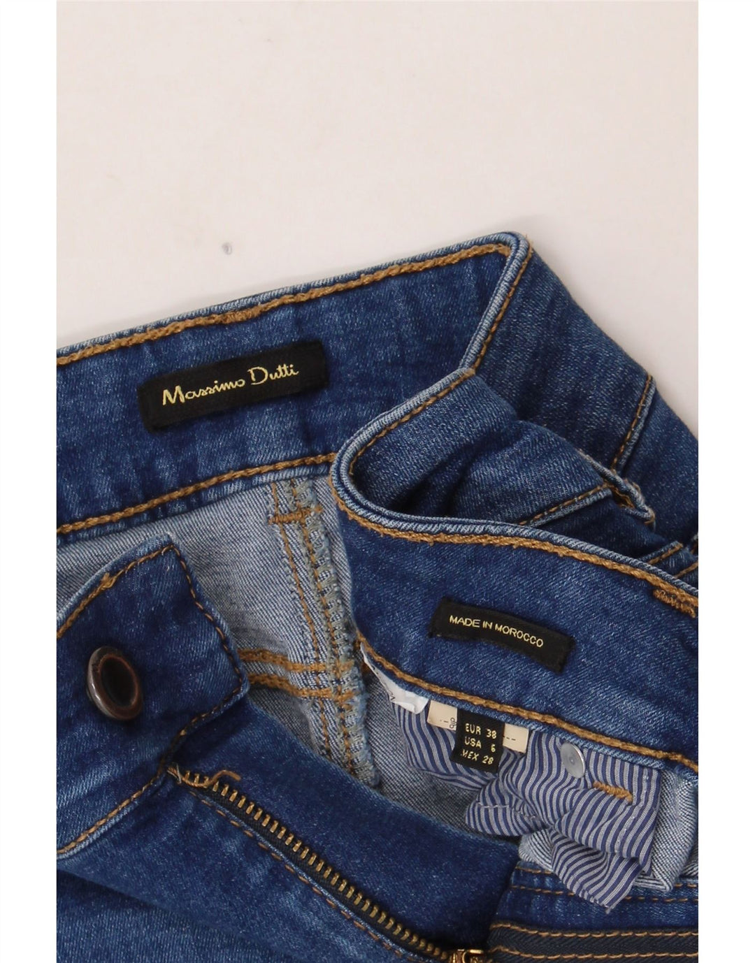 Damska spódnica dżinsowa Massimo Dutti EU 38 Small W28 niebieska