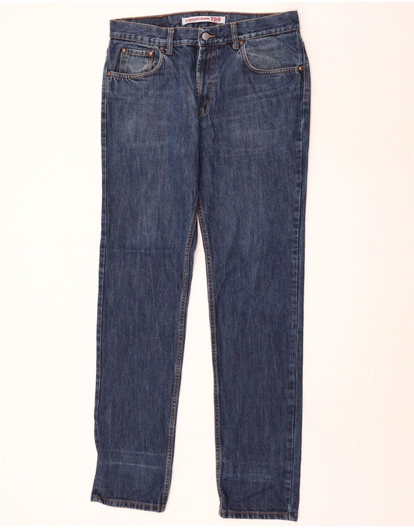 Carrera Mens 700 Regular Straight Jeans IT 50 Large W34 L34 Niebieska bawełna