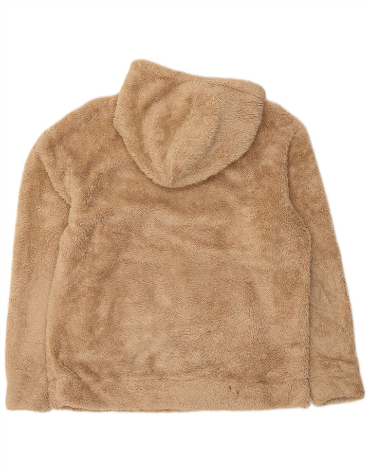 Męski sweter polarowy ZARA z kapturem, duży, beżowy