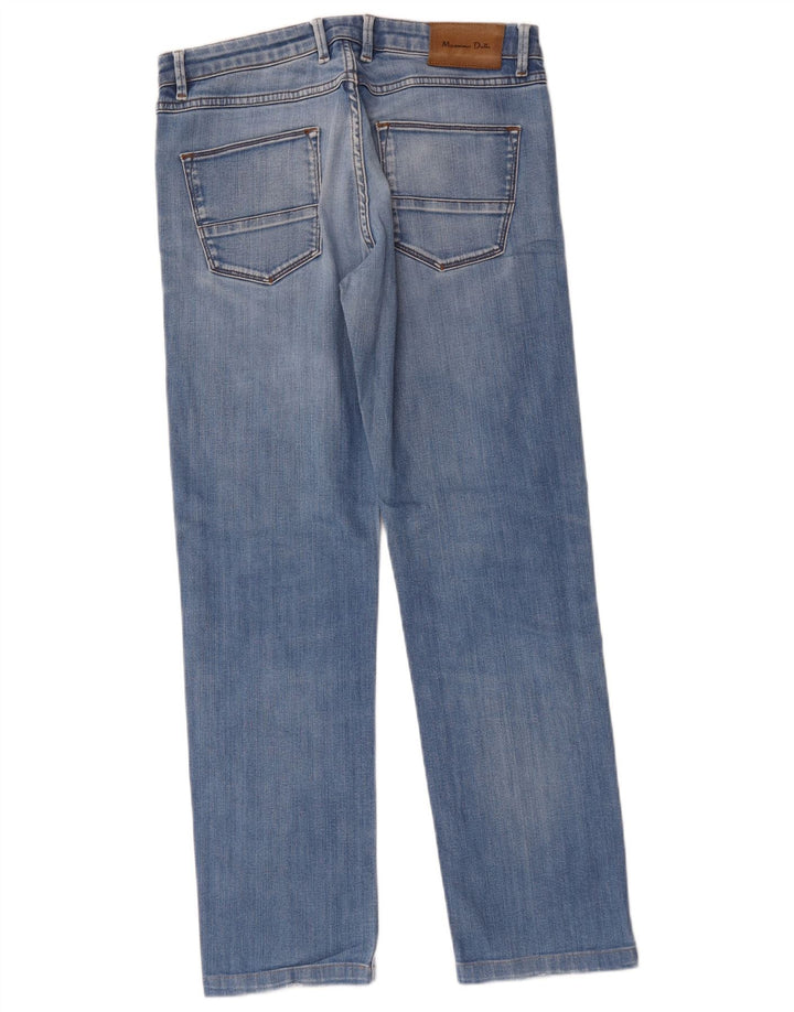 Massimo Dutti Męskie proste dżinsy o swobodnym kroju EU 40 Medium W31 L29 Niebieskie
