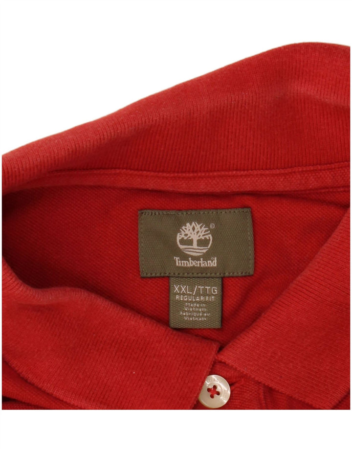 Męska koszulka polo Timberland o regularnym kroju 2XL czerwona