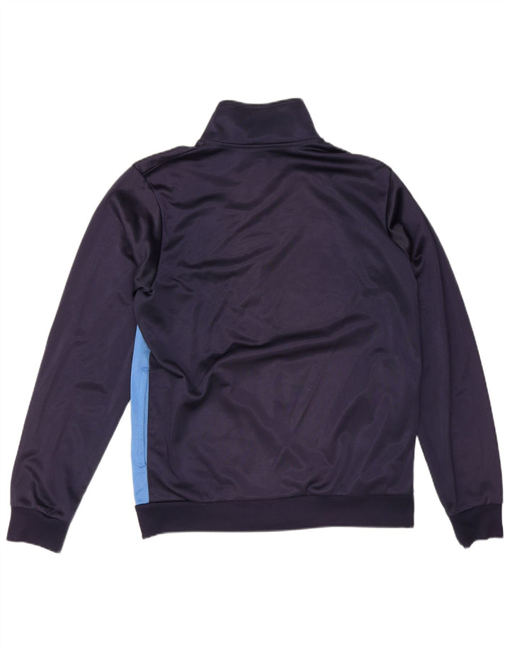 Męska kurtka dresowa KAPPA, średni granatowy, poliester w blokach kolorów