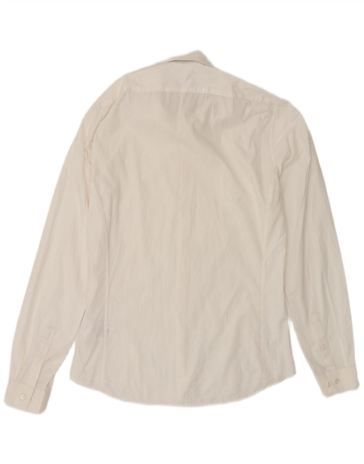 Koszula męska Calvin Klein Slim Fit, rozmiar 38 15, średnia biała bawełna