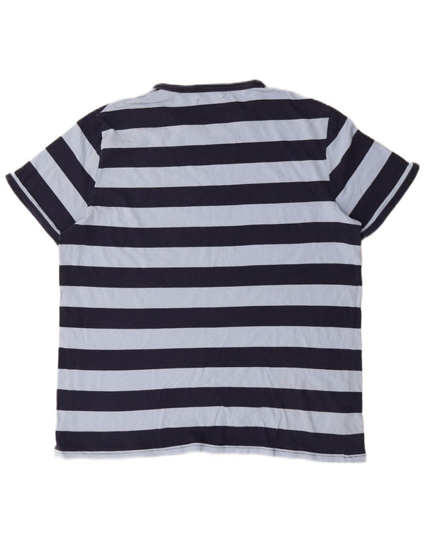 T-shirt męski Fred Perry Top XL, bawełniany w niebieskie paski