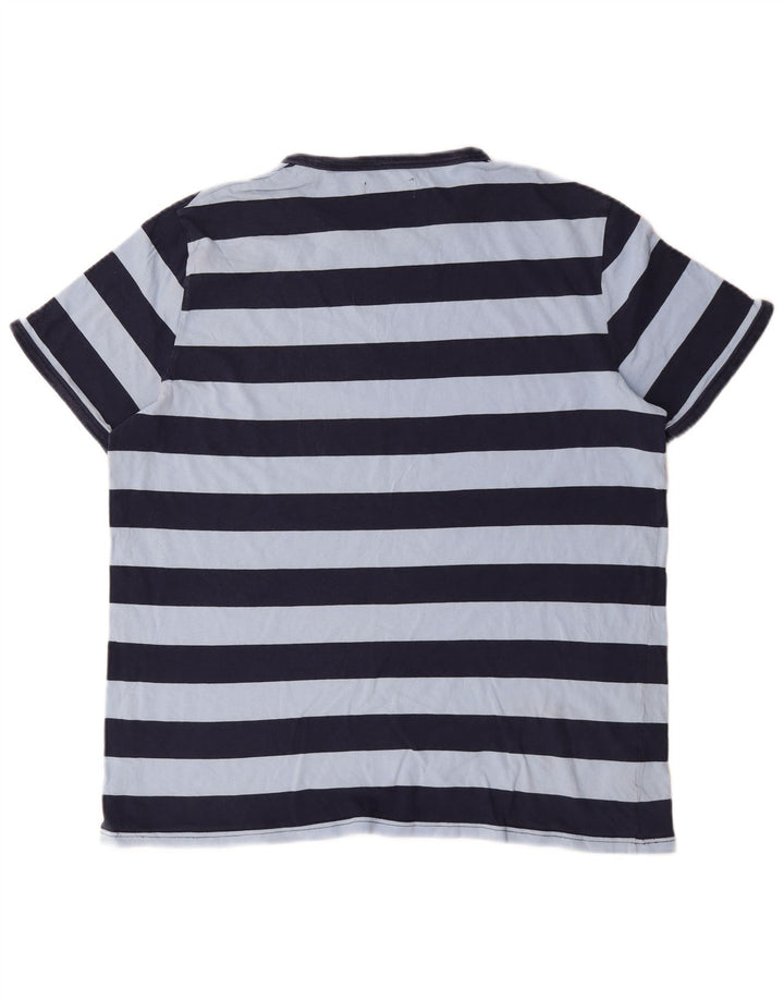 T-shirt męski Fred Perry Top XL, bawełniany w niebieskie paski