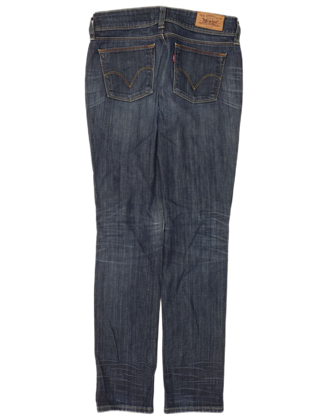 Damskie jeansy Levi's 571 Slim W29 L32 Granatowa bawełna