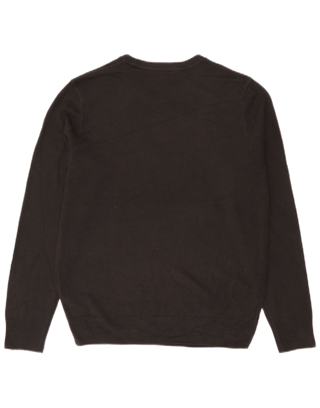 Marks & Spencer Męski sweter z okrągłym dekoltem UK 38/40 Średni szary akryl