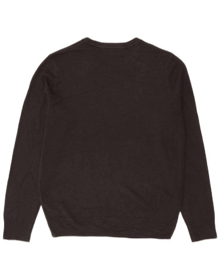 Marks & Spencer Męski sweter z okrągłym dekoltem UK 38/40 Średni szary akryl