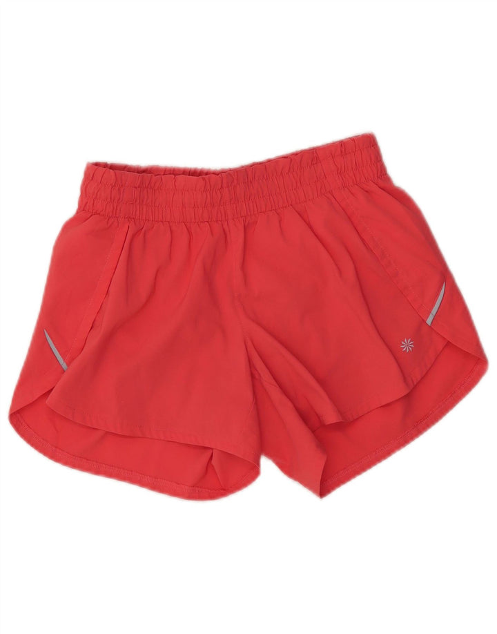 Damskie spodenki sportowe ATHLETA UK 4 XS, czerwone, poliestrowe