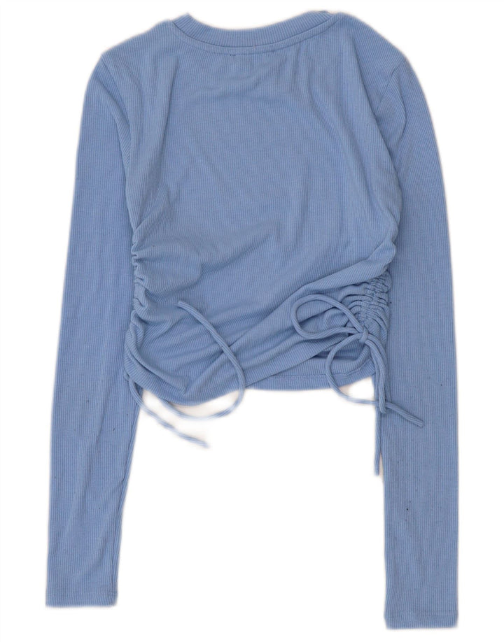 Damska bluzka z krótkim rękawem Zara UK 8 Small Blue