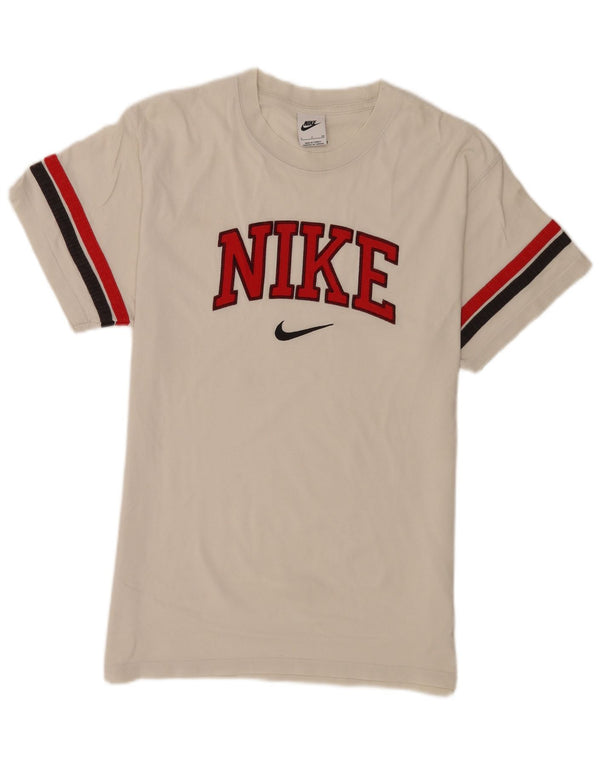 Męski T-shirt z grafiką Nike, mały, bawełniany w białe paski