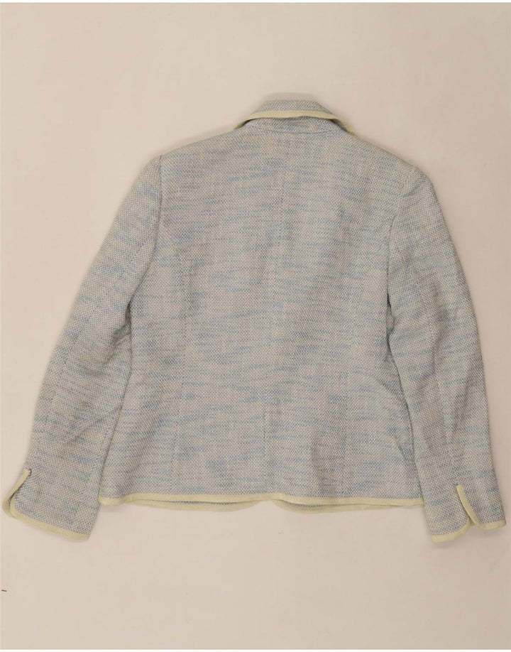 HOBBS Womens 2 Button Blazer Jacket UK 10 Small  Blue Flecked Vintage Hobbs and Second-Hand Hobbs from Messina Hembry 