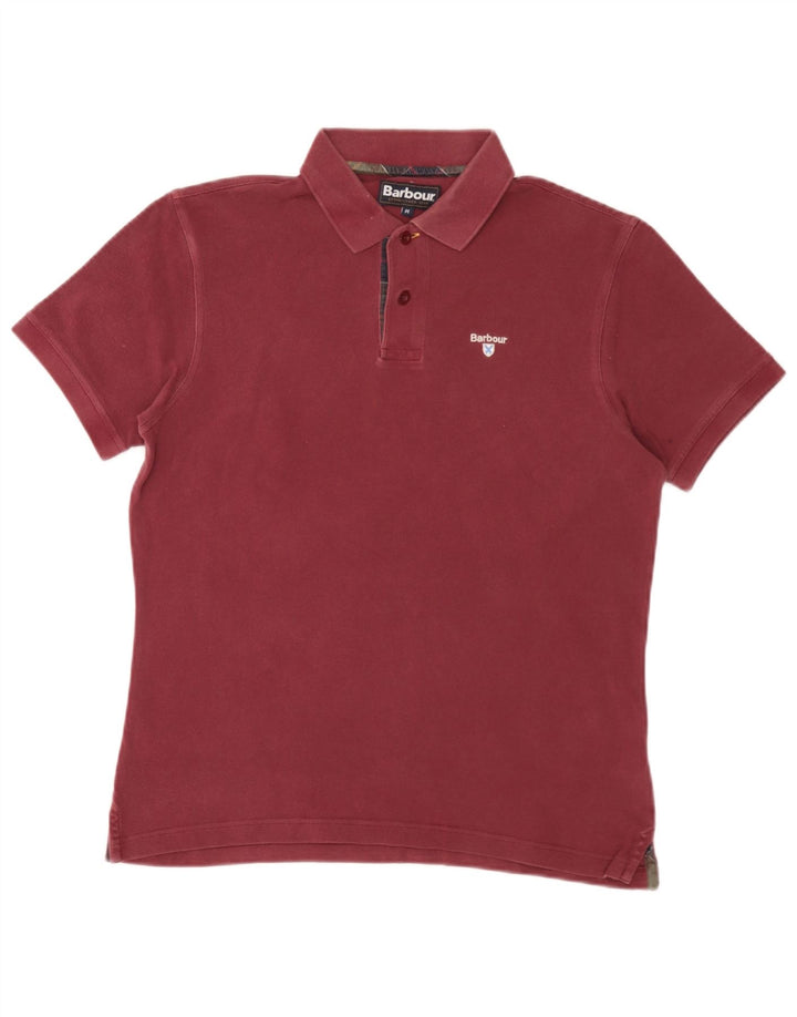 Męska koszulka polo Barbour w kolorze średniego burgunda