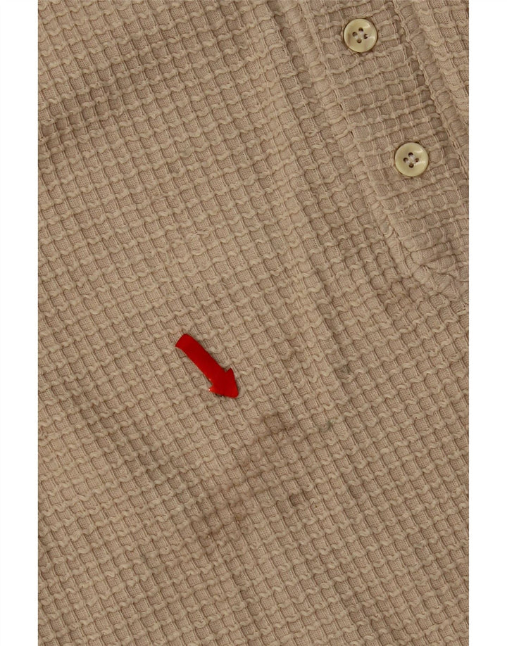 T-shirt męski Berto Lucci Top mały, beżowy, bawełniany