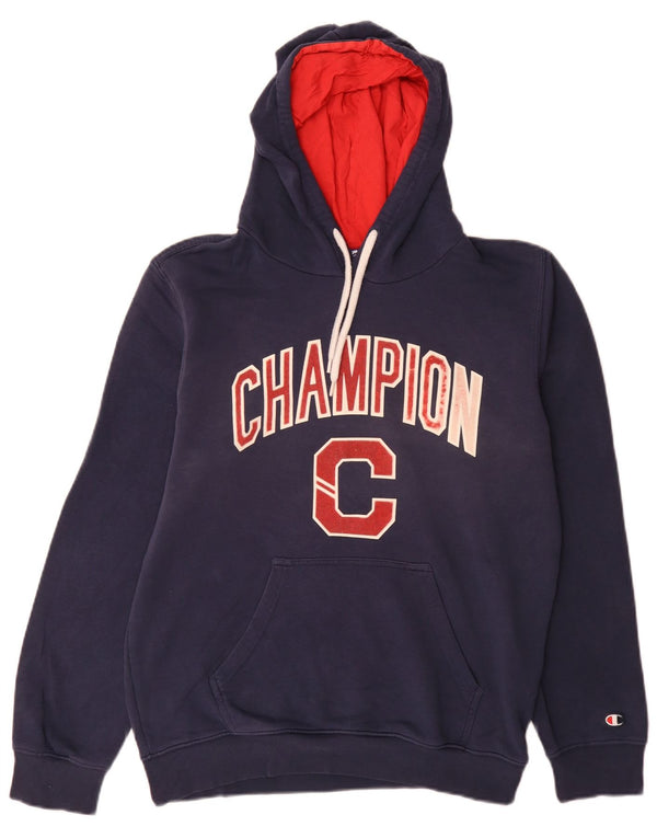 Męski sweter z kapturem Champion Chicago Graphic, średni granatowy, bawełniany