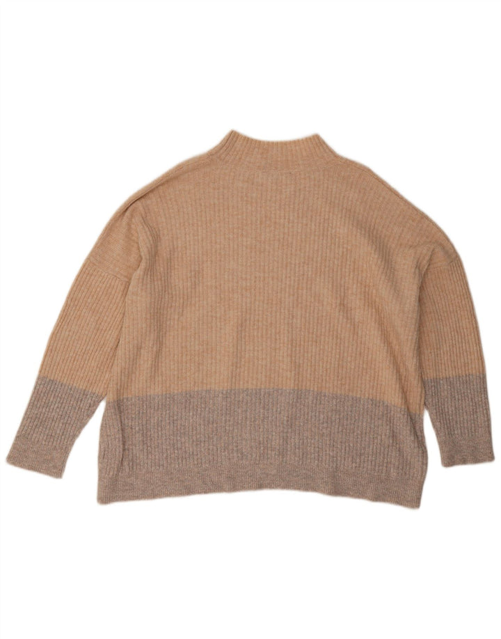 Marks & Spencer Damski sweter z golfem, UK 18 XL, beżowy
