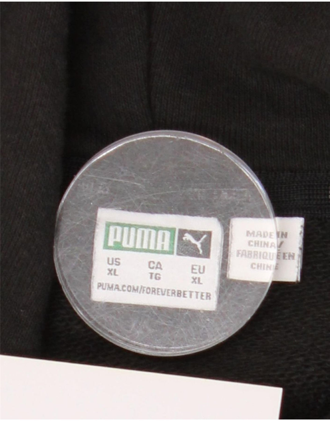 Puma Męski sweter oversize z kapturem XL, czarny, bawełniany