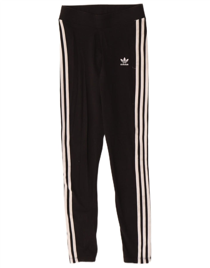 Legginsy Damskie Adidas UK 8 Małe Czarne Bawełniane