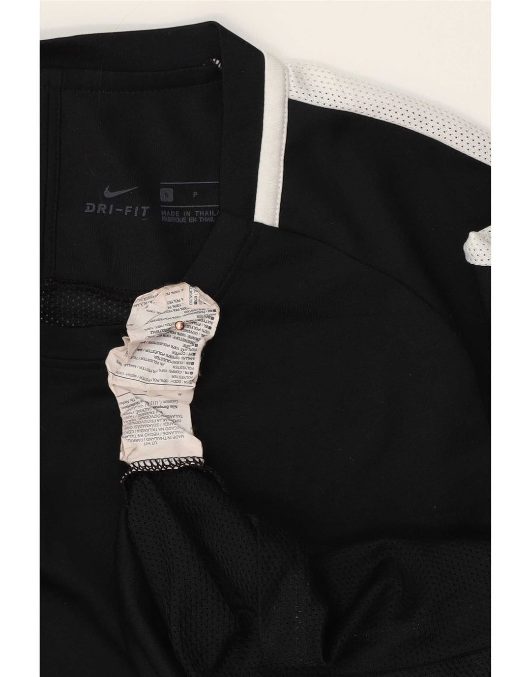 Męska koszulka polo Nike Dri Fit, mała, czarna, poliestrowa z blokami kolorów