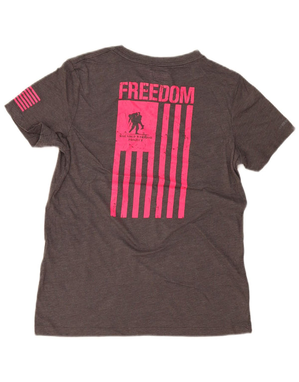 Damska koszulka z grafiką UNDER ARMOUR Heat Gear Top UK 10, mała, szara