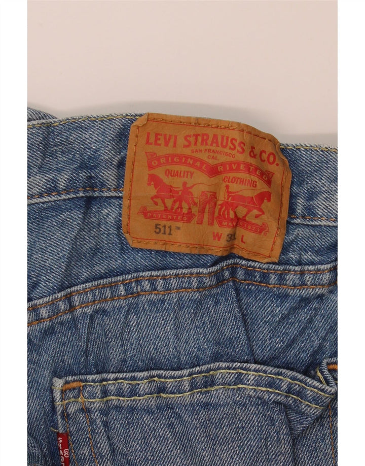 Męskie spodenki jeansowe Levi's 511 W31 Średnioniebieskie, bawełniane