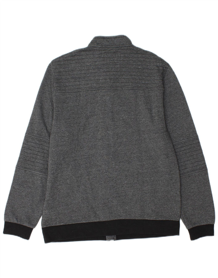 Męska kurtka bomberka Guess UK 34 XS, szara bawełna z blokami kolorów