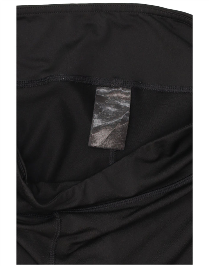 Damskie legginsy Adidas Climalite Capri UK 12/14 Średni czarny poliester
