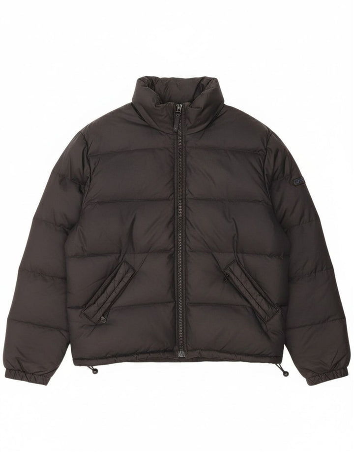 GAS Mens Padded Jacket UK 42 XL Black Nylon