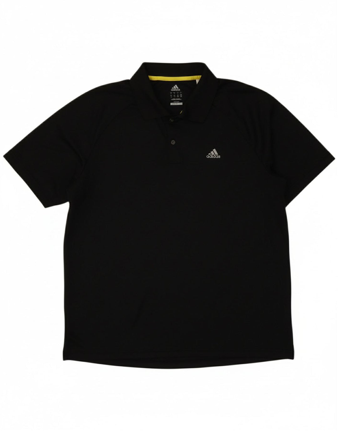 ADIDAS Mens Climalite Polo Shirt Large Black Polyester
