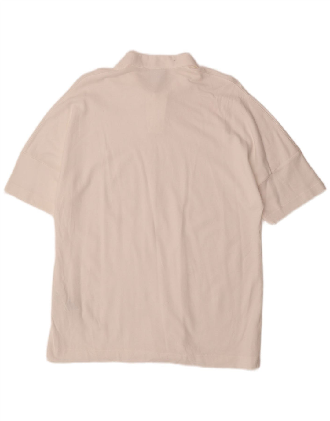 Męska koszulka polo Zara, średnia biała bawełna