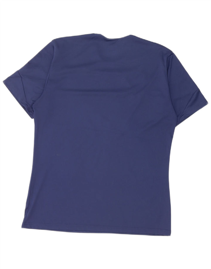 Adidas Męska koszulka Climalite Top Medium Navy Blue Colourblock