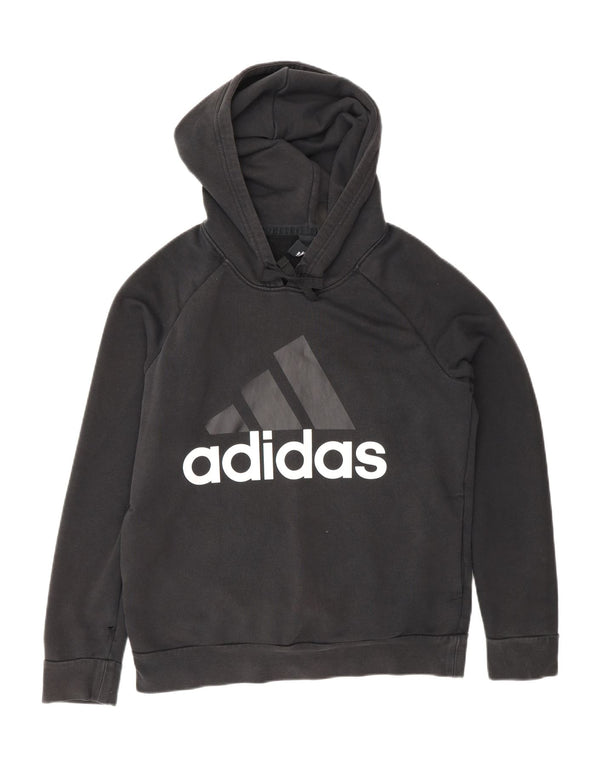 Damska bluza z kapturem Adidas Graphic UK 12/14 Średnia czarna bawełna
