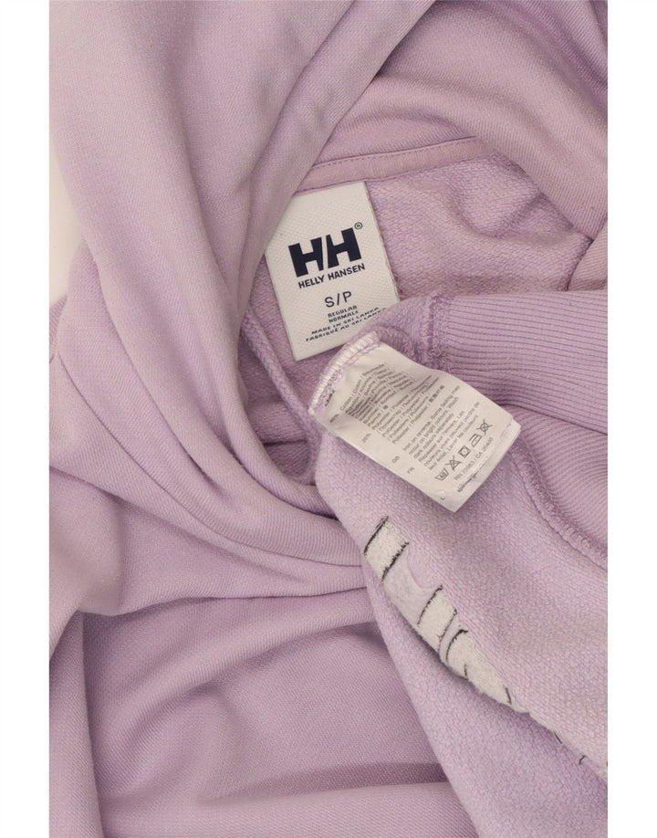 HELLY HANSEN Męski sweter z kapturem i grafiką o regularnym kroju, mały, fioletowy, bawełniany