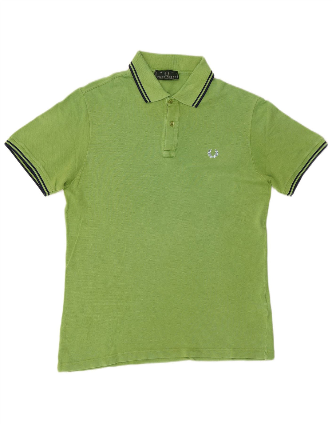 Męska koszulka polo Fred Perry, średnia zielona bawełna
