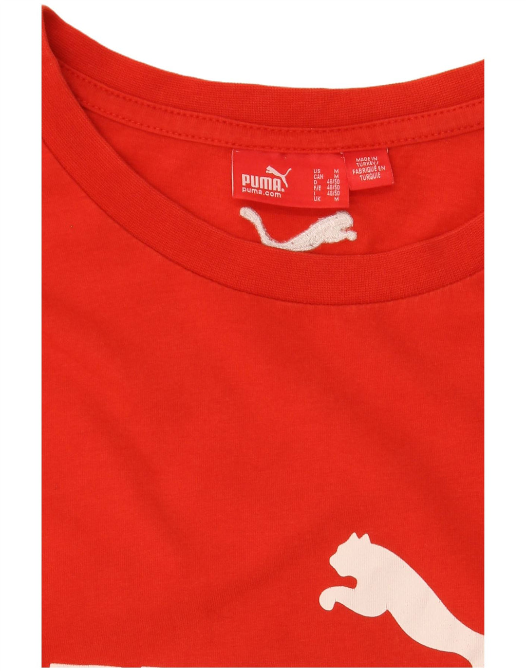 Męski T-shirt z grafiką Puma, średni czerwony