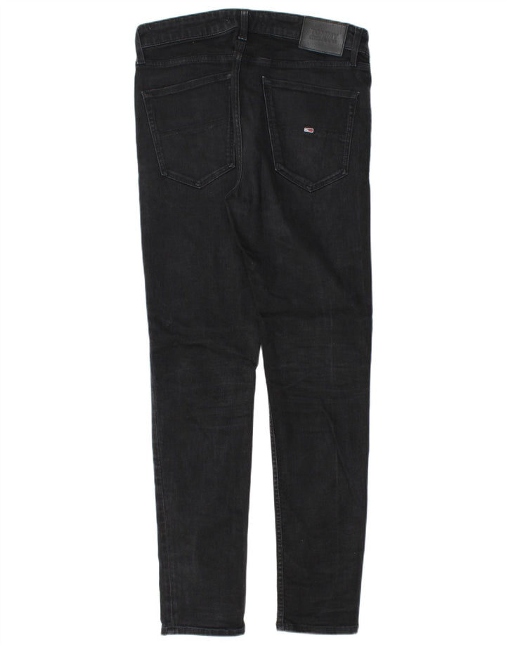 Męskie jeansy slim fit Tommy Hilfiger W32 L32 Czarne bawełniane