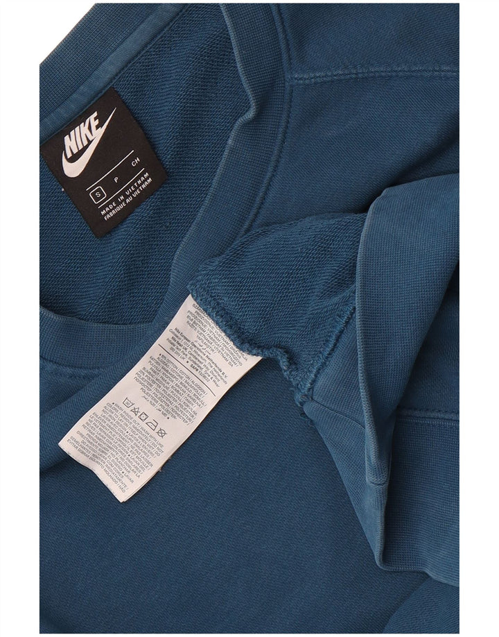 Męski dres Nike z grafiką, mały, niebieski, bawełniany