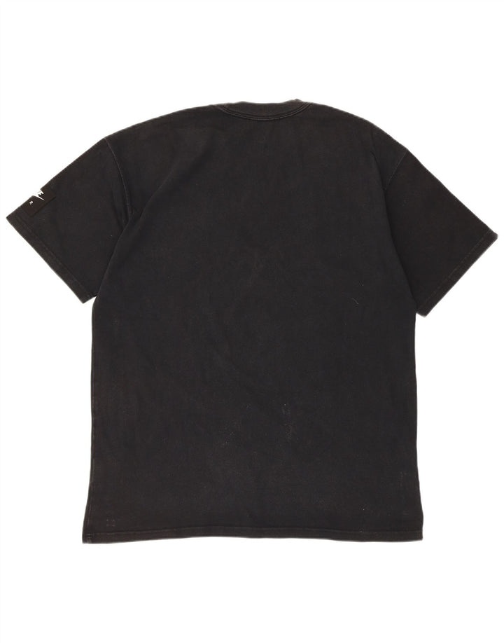 Męski T-shirt z grafiką Nike, średni czarny, bawełniany