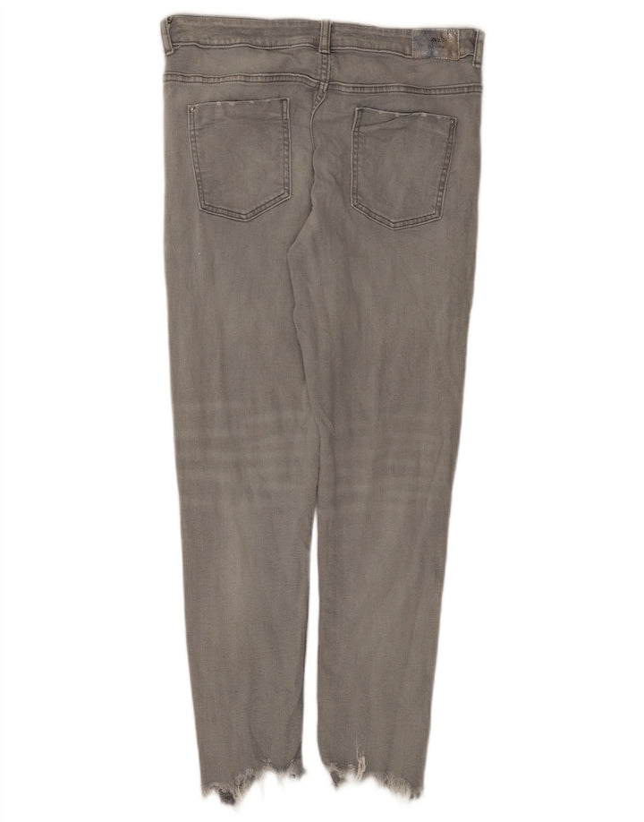 Dżinsy damskie Zara EU 40 Medium W30 L27 Szara bawełna