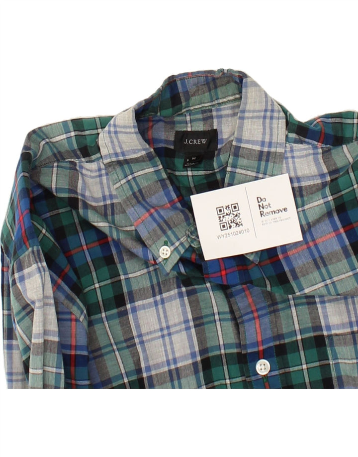 J. CREW Mens Shirt Medium Green Check Cotton Vintage J. Crew and Second-Hand J. Crew from Messina Hembry 