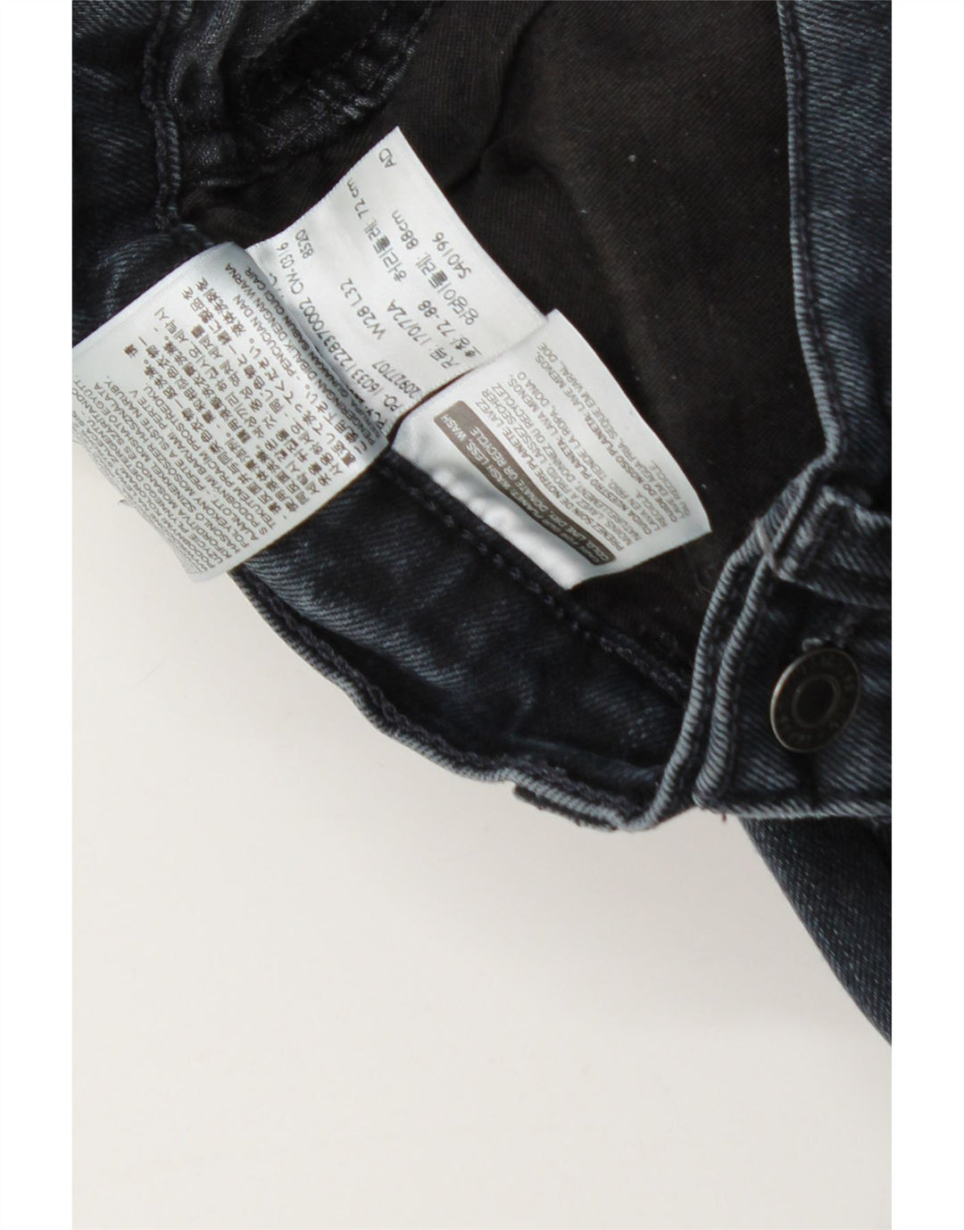 Męskie jeansy Levi's 522 Slim W28 L25 Granatowa bawełna