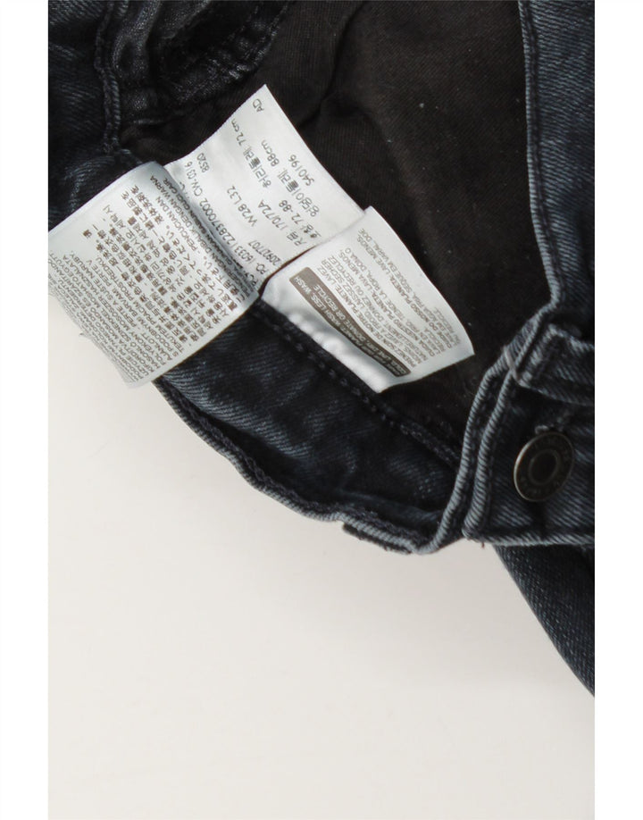 Męskie jeansy Levi's 522 Slim W28 L25 Granatowa bawełna