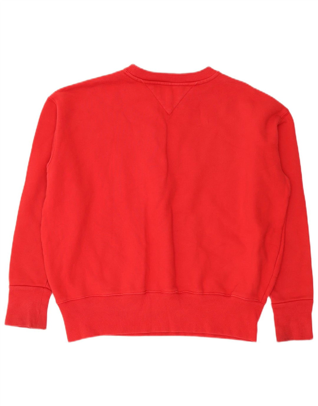 Damska bluza oversize Tommy Hilfiger z grafiką UK 14, średnia czerwień